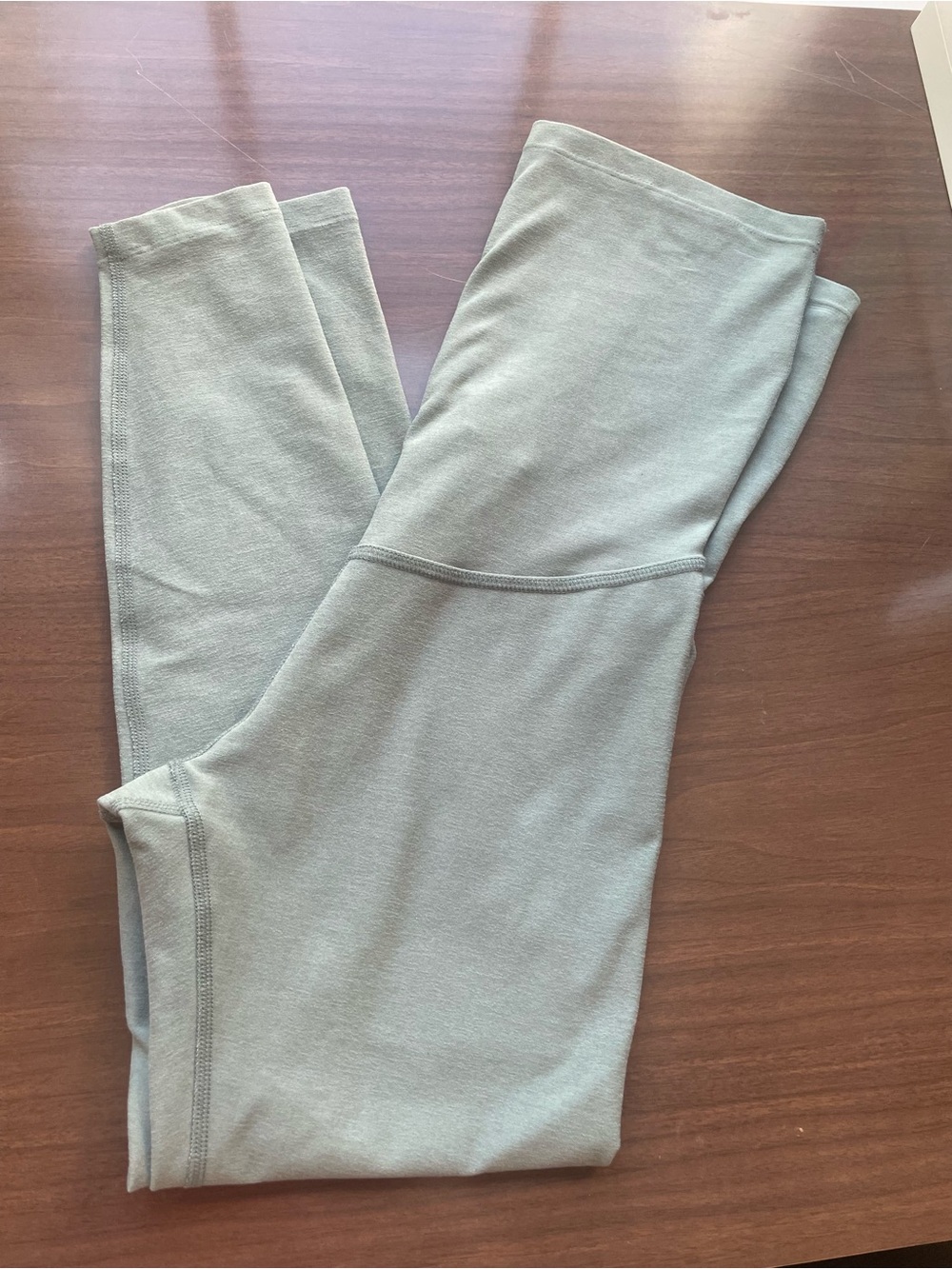 Beyond Yoga Light Sage Green Maternity Leggings